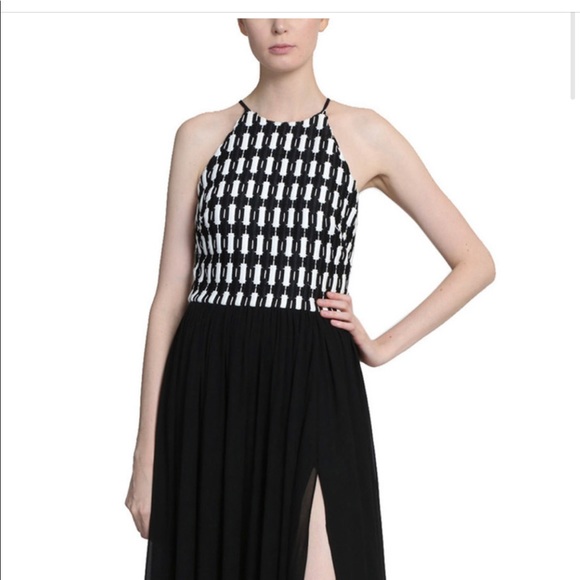 BADGLEY MISCHKA
Racer Checker Gown NWT - Picture 1 of 6